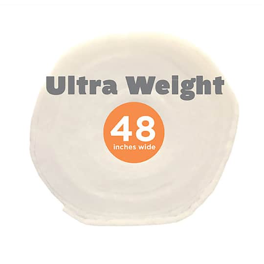 RSH-48-22YR-1 Heavy Weight Batting 100 Percent Polyester Bonded Roll - White - 48 in. x 22 Yard Roll